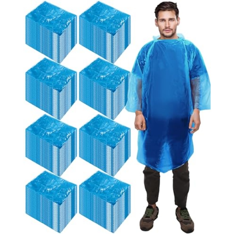 Emergency Poncho Rain - 120 Pack Disposable Rain Poncho for