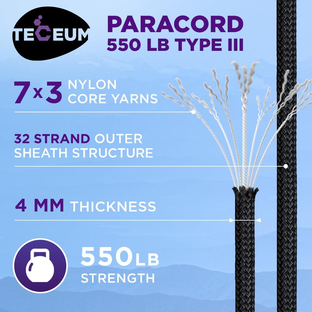Reflective Paracord Rope 1000f - Para Cord 1000Ft 评论和价格