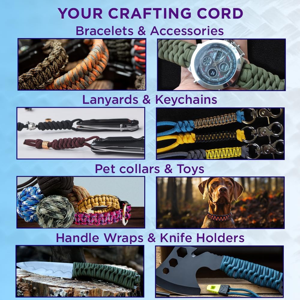Reflective Paracord Rope 1000f - Para Cord 1000Ft 评论和价格