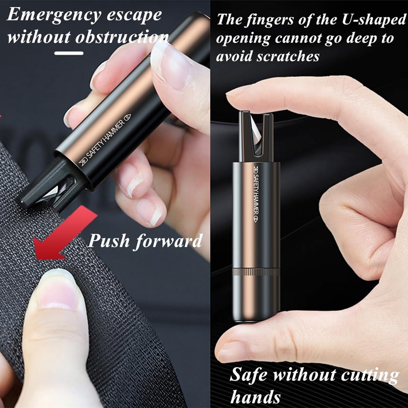New 2 In 1 Car Safety Hammer E - Rescue Rope Throw 评论和价格