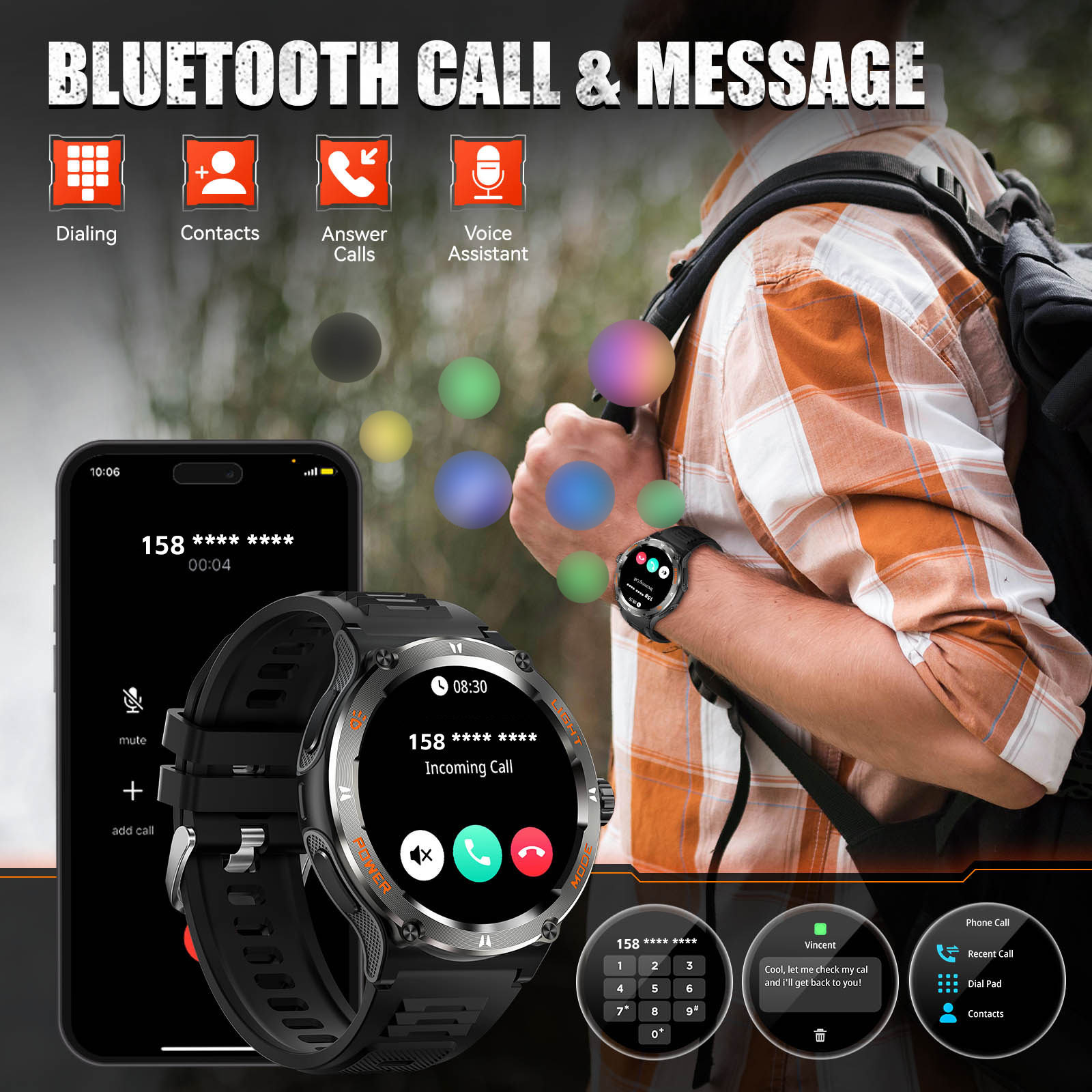 EIGIIS Smart Watch 3ATM Waterp - Compass Lensatic 评论和价格