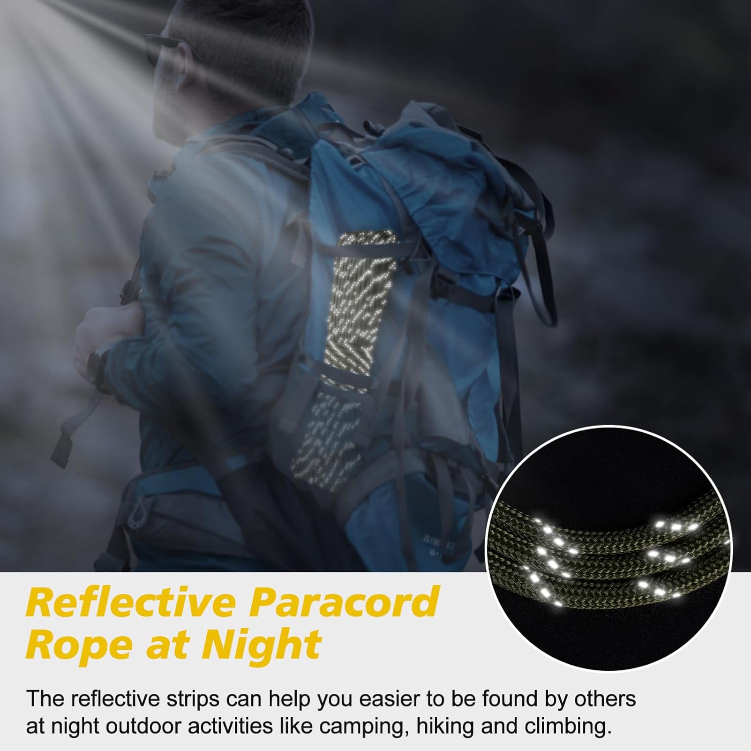 1000lb Reflective Paracord 4mm - Para Cord 1000Ft 评论和价格