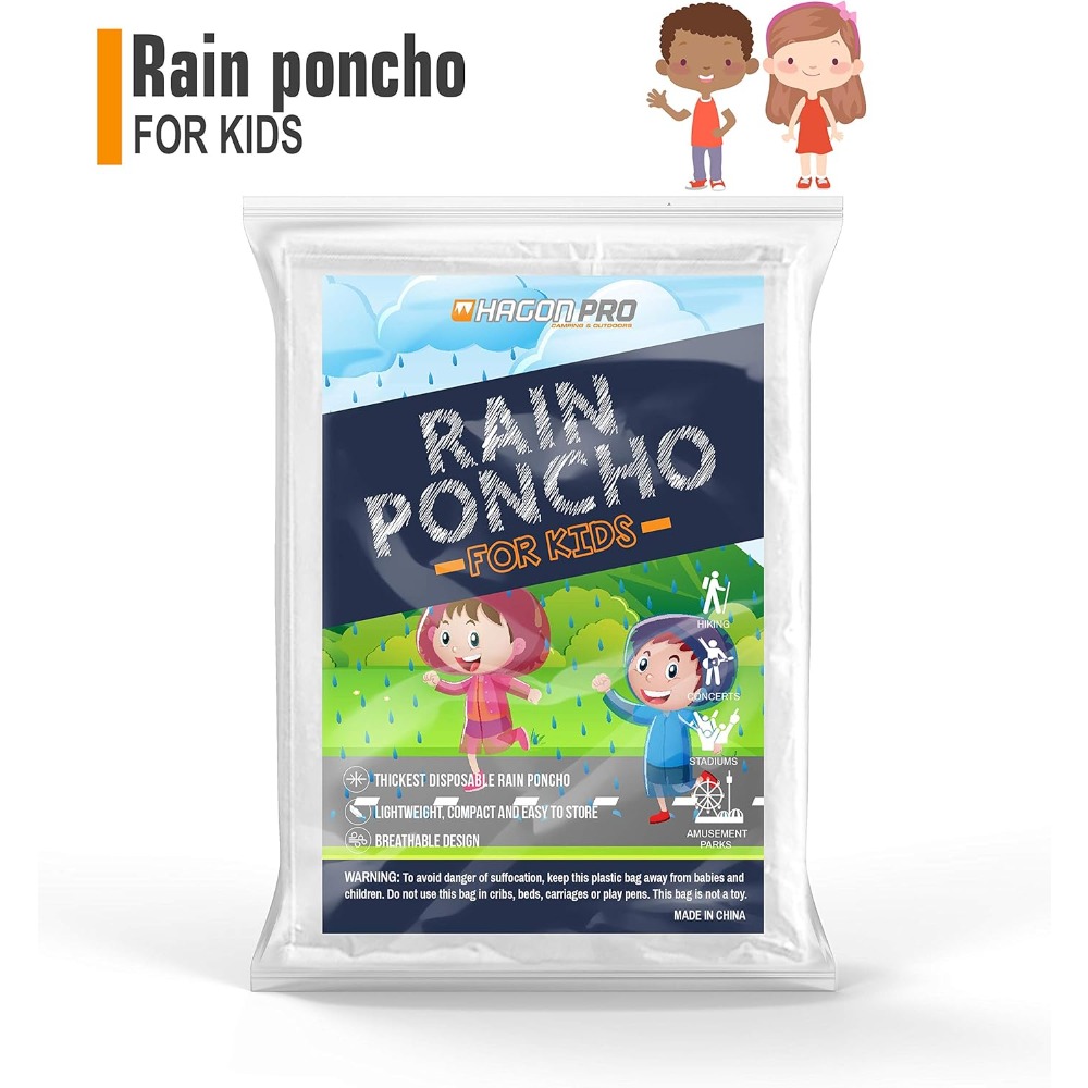 Hagon PRO Disposable Rain Ponc - Emergency Poncho Rain 评论和价格