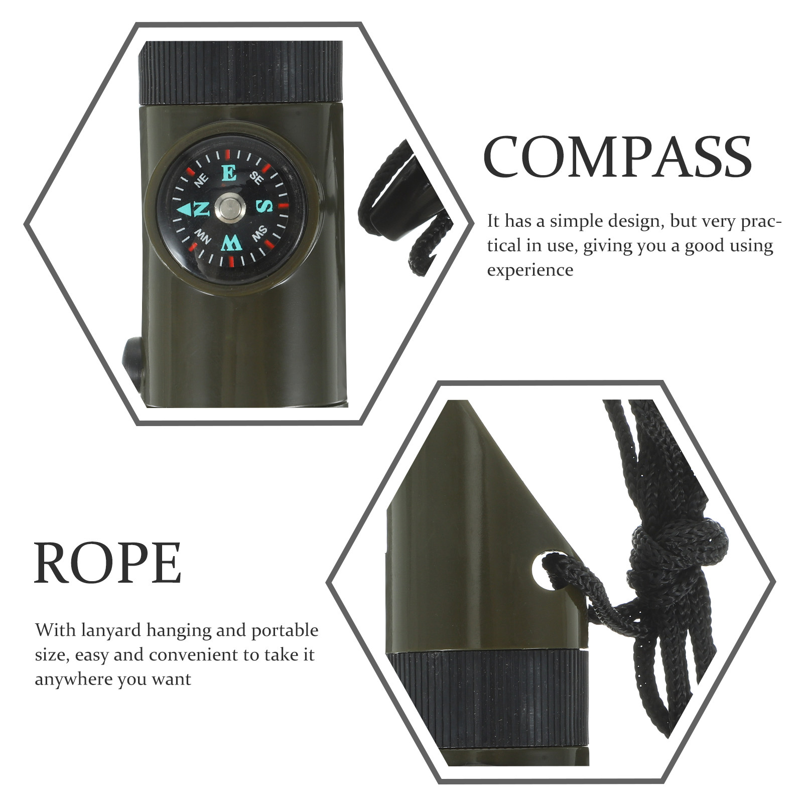 2Pcs 7-in-1 Emergency Survival - Emergency Whistle Loud 评论和价格
