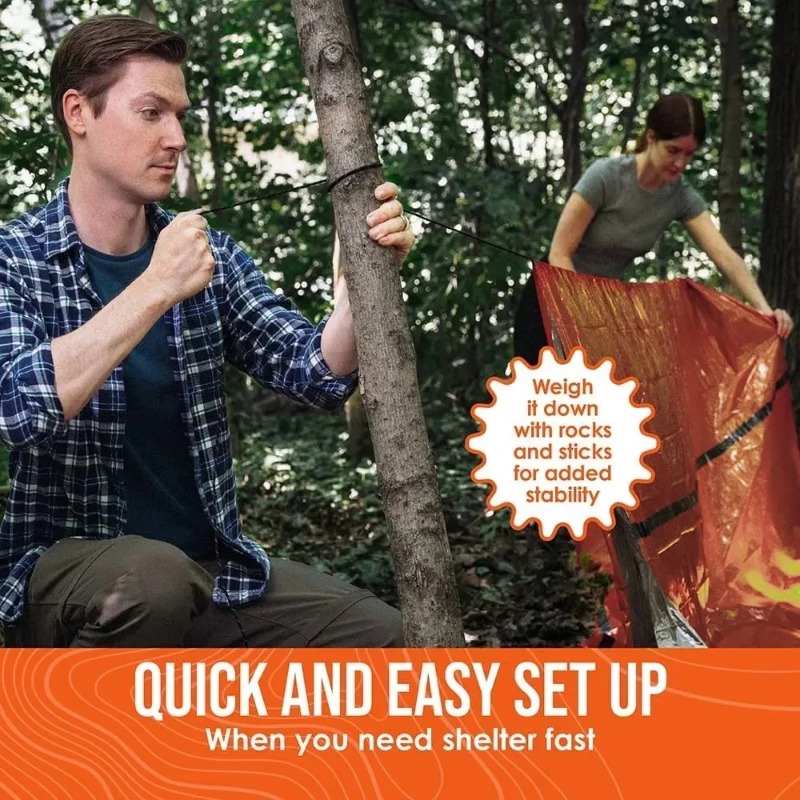2 Person Emergency Shelter Biv - Emergency Mylar Tent 评论和价格