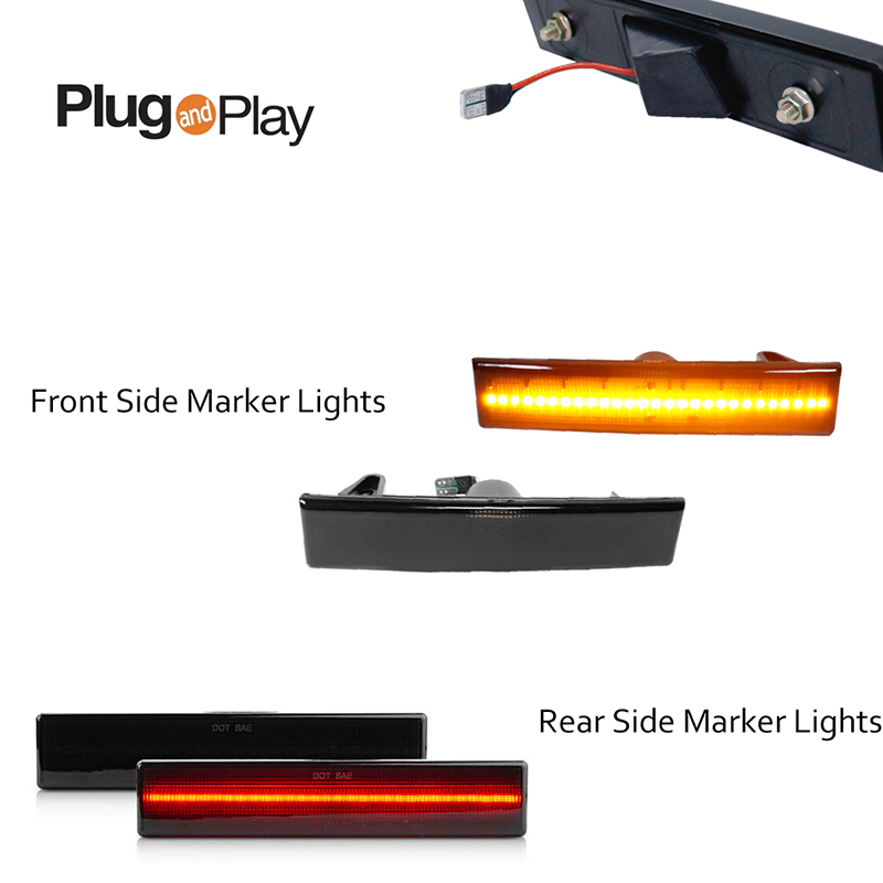 Front Amber / Rear Red LED Car - Signal Flare Kit 评论和价格