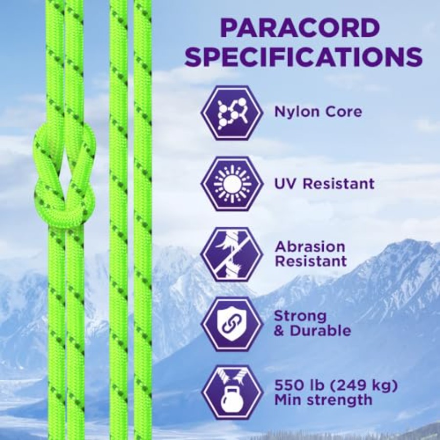 Reflective Paracord Rope 1000  - Para Cord 1000Ft 评论和价格