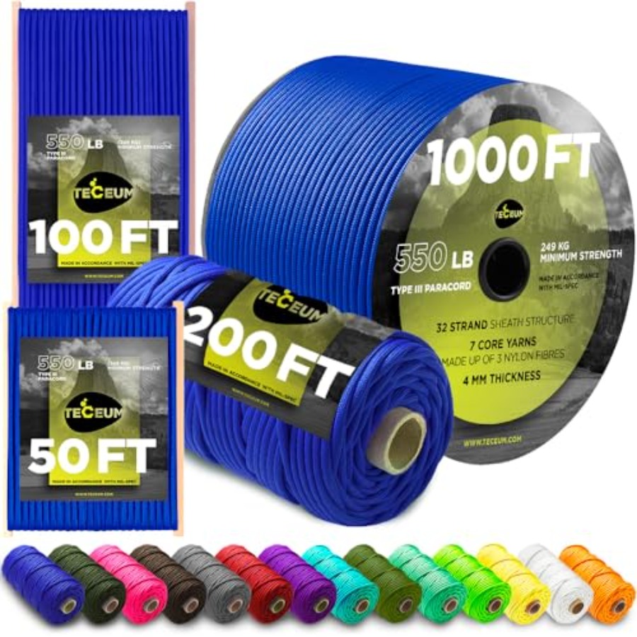 5/32 Paracord Rope 1000 1000ft - Para Cord 1000Ft 评论和价格