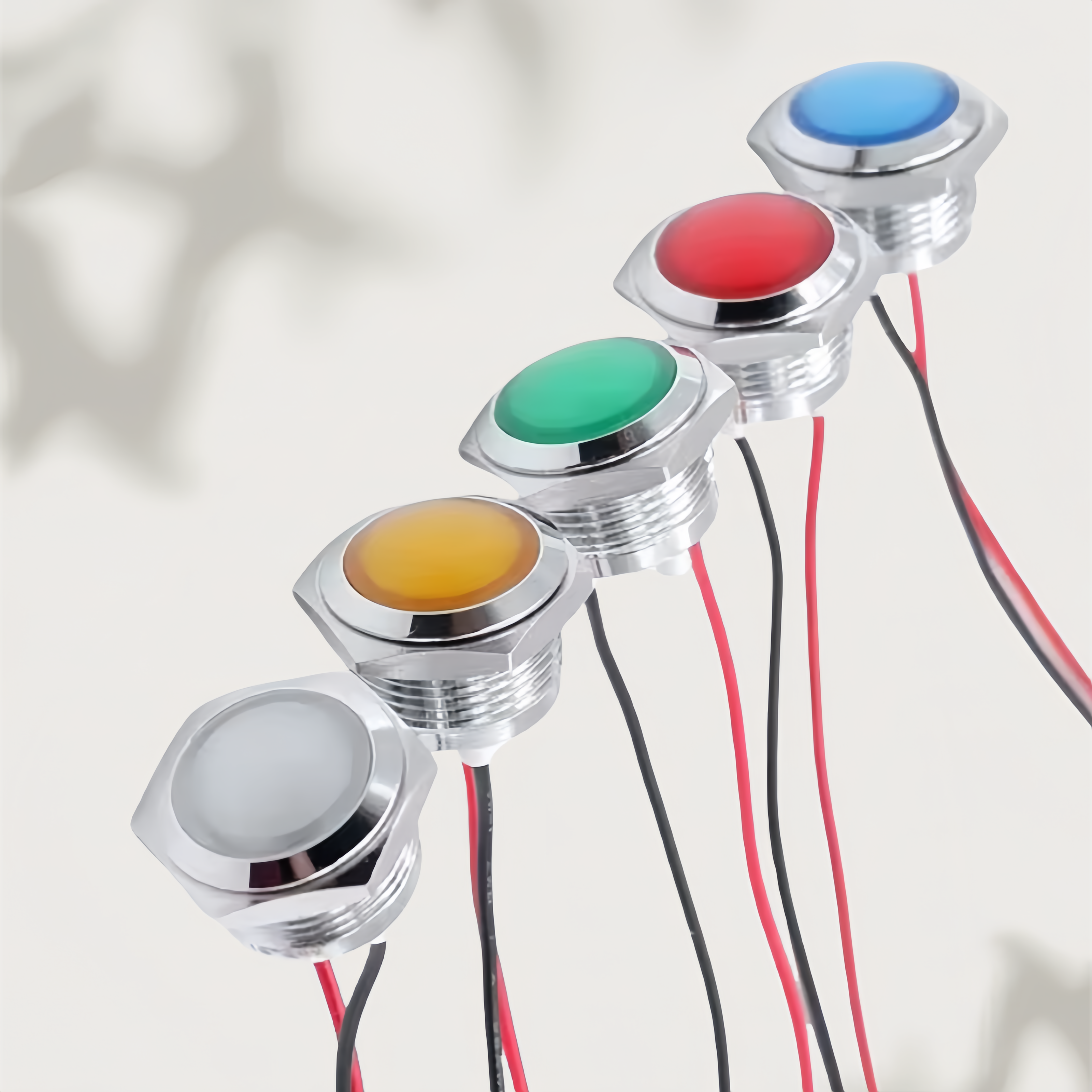 12mm 16mm 19mm 22mm Metal LED  - Signal Panel Orange 评论和价格