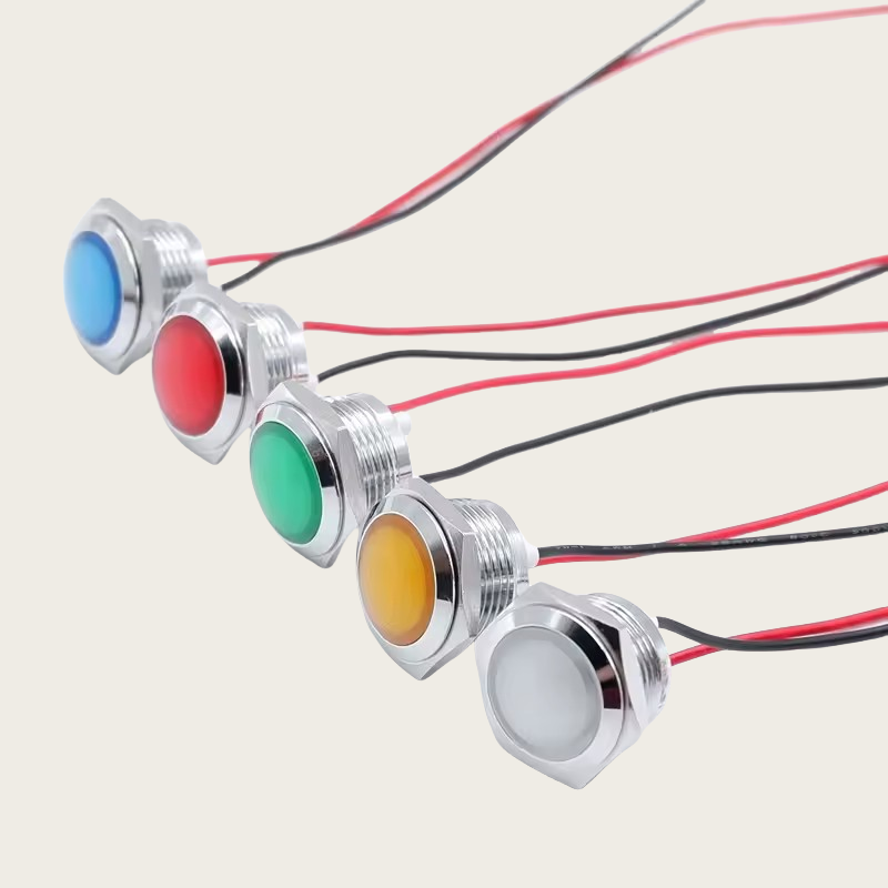 12mm 16mm 19mm 22mm Metal LED  - Signal Panel Orange 评论和价格