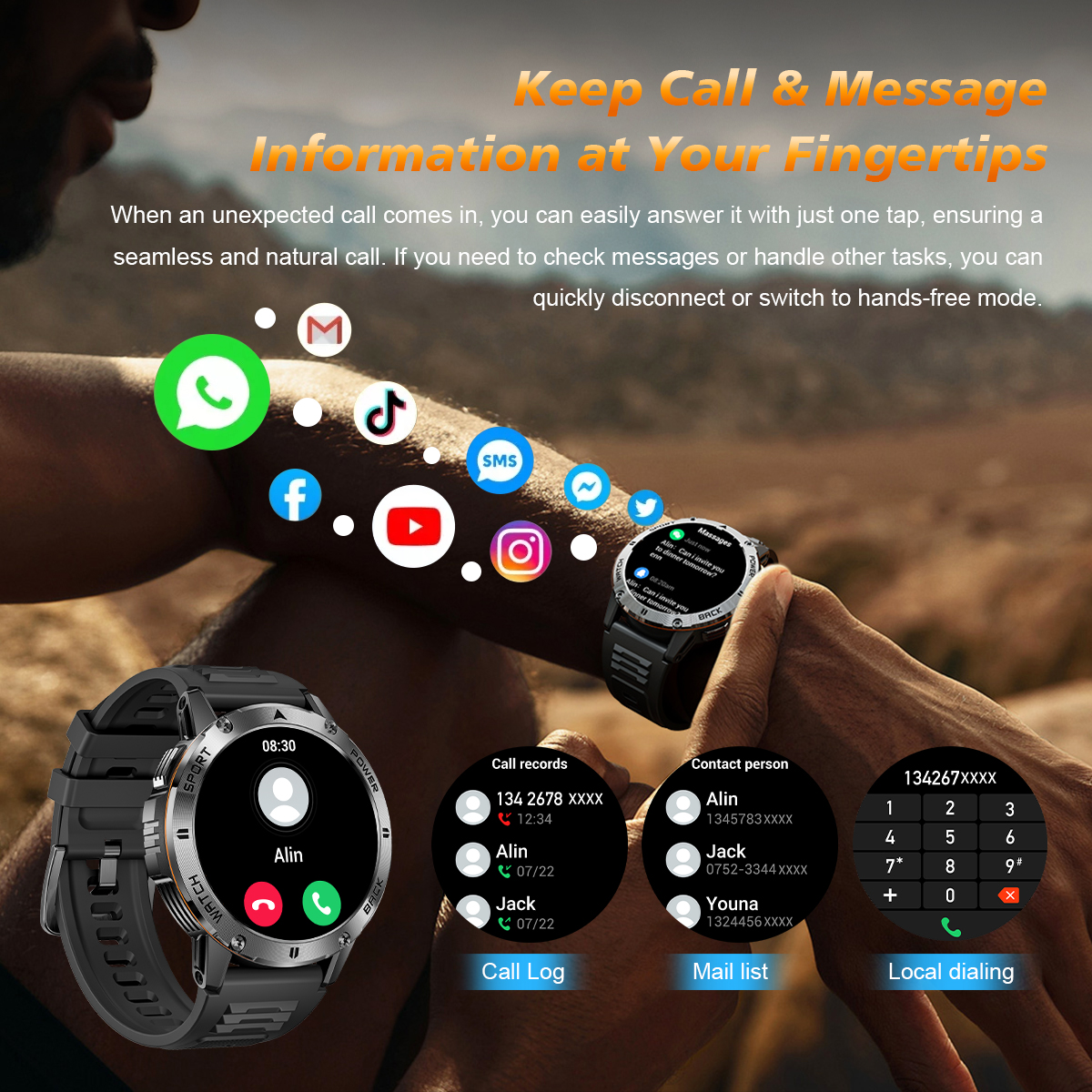 DAORKOW 2026New Smart Watch Wi - Compass Lensatic 评论和价格