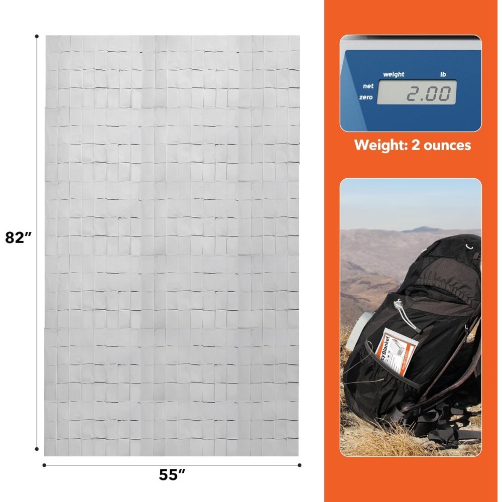 6 Pack Emergency Mylar Blanket - Survival Blanket Reflective 评论和价格