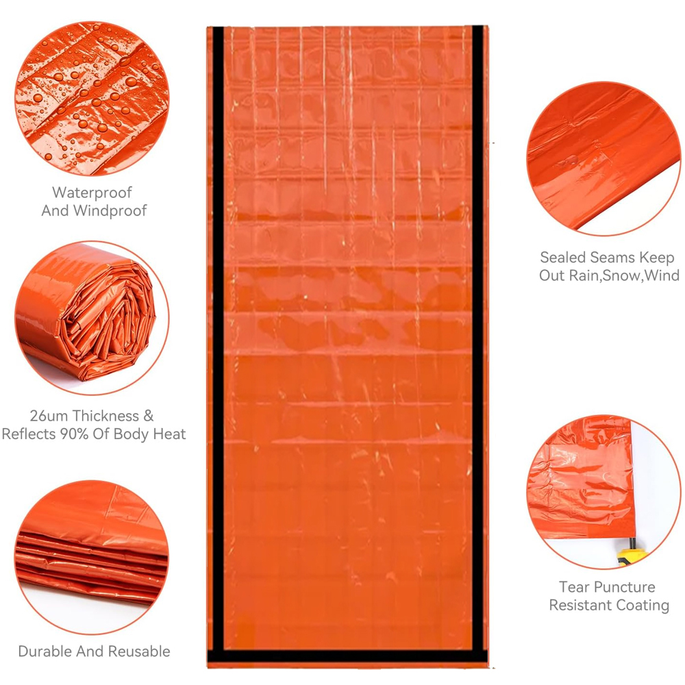 Emergency Sleeping Bag Surviva - Emergency Mylar Tent 评论和价格