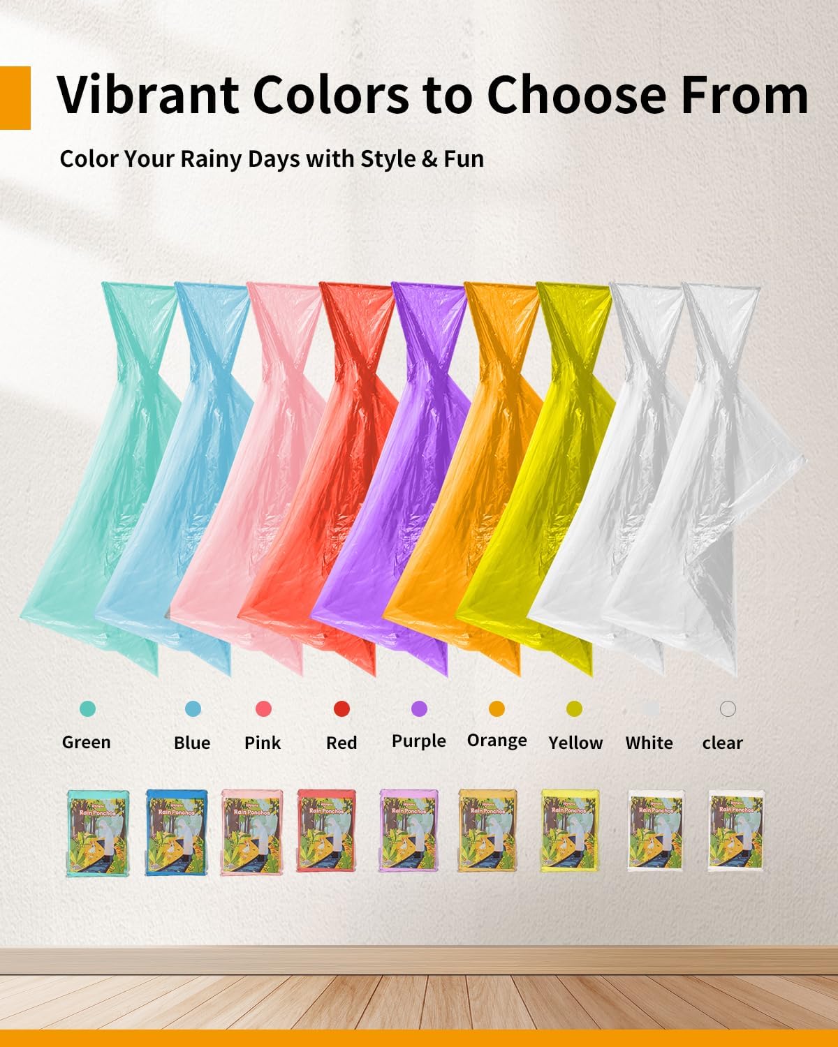 Extra Long Rain Ponchos for Ad - Emergency Poncho Rain 评论和价格
