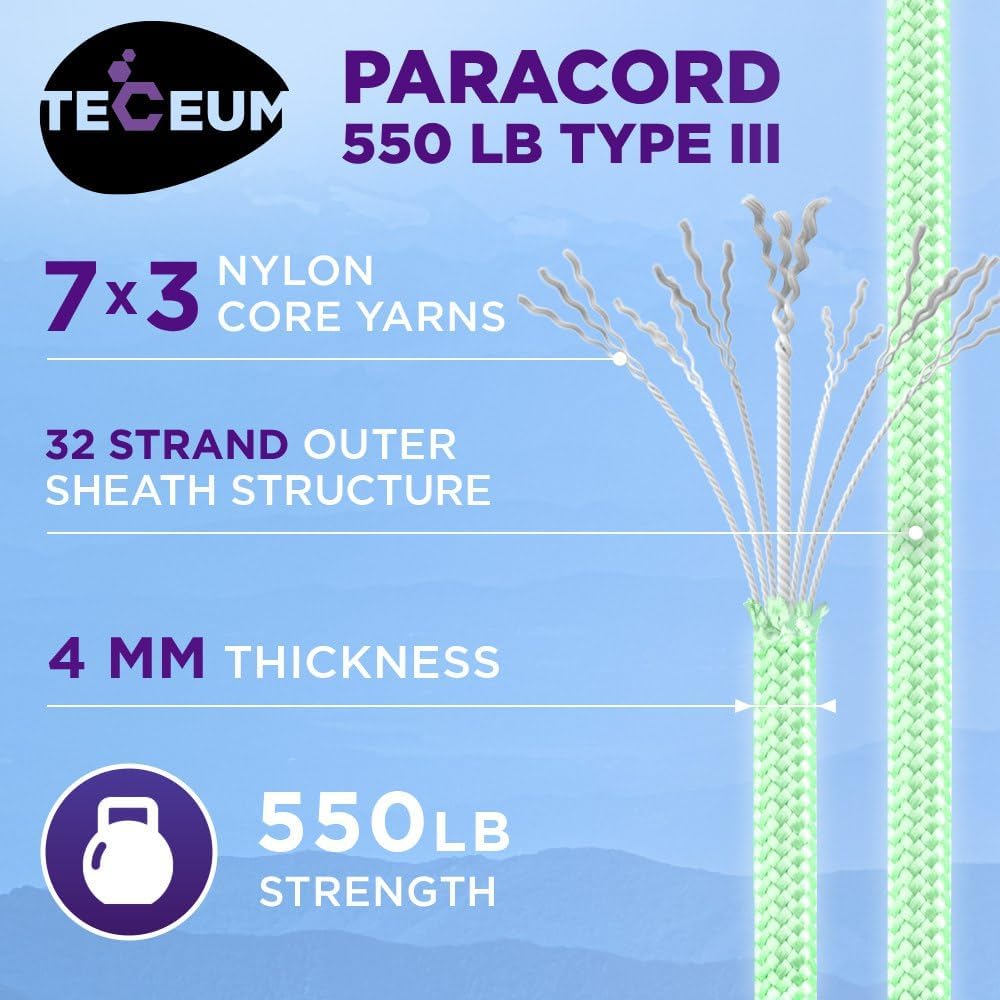 Reflective Paracord Rope 1000f - Para Cord 1000Ft 评论和价格