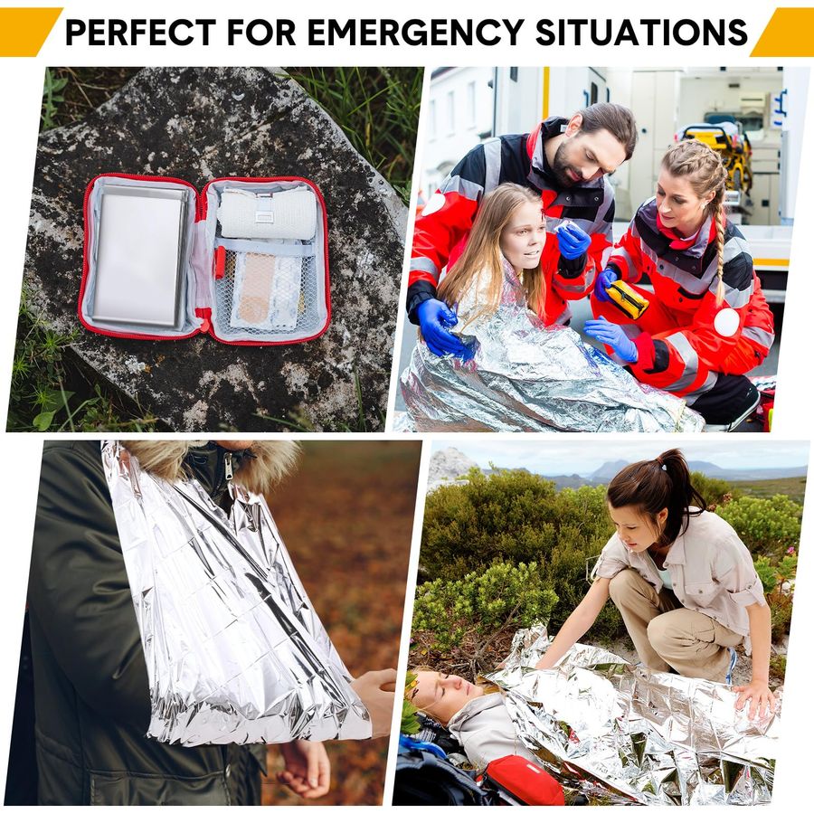 Pcs Emergency Blankets for Sur - Survival Blanket Reflective 评论和价格