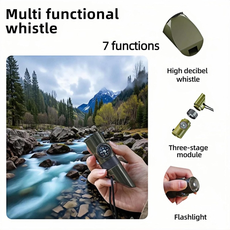 3-in-1 Emergency Whistles with - Emergency Whistle Loud 评论和价格