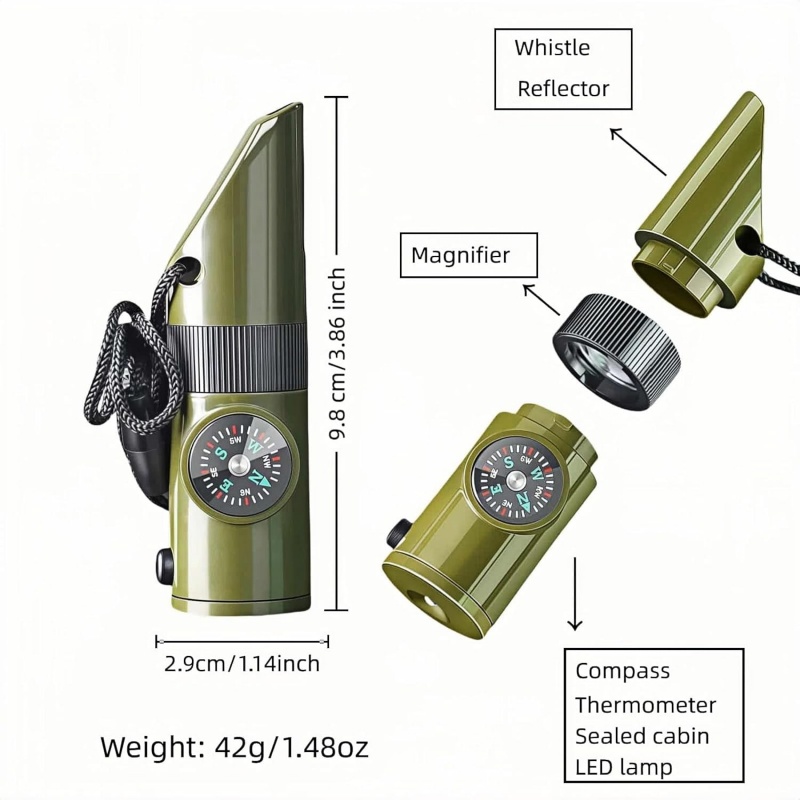 3-in-1 Emergency Whistles with - Emergency Whistle Loud 评论和价格