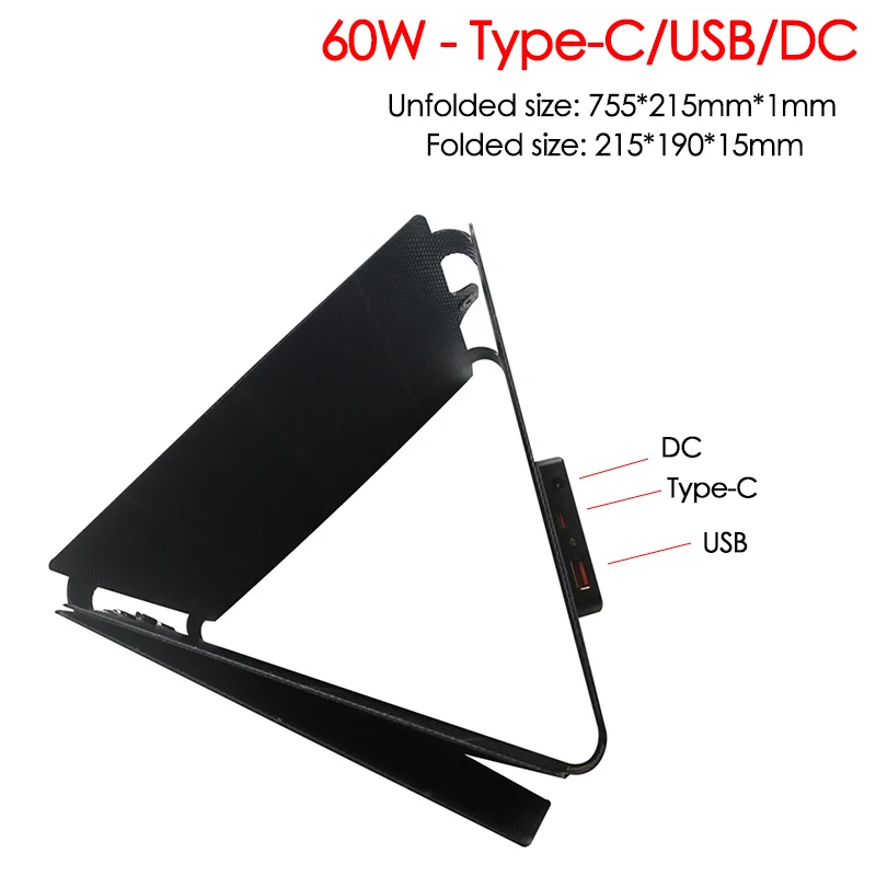 30W 60W Foldable Solar Panel B - Solar Emergency Charger 评论和价格