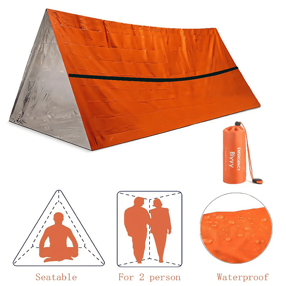 2-Person Emergency Survival Sh - Emergency Mylar Tent 评论和价格