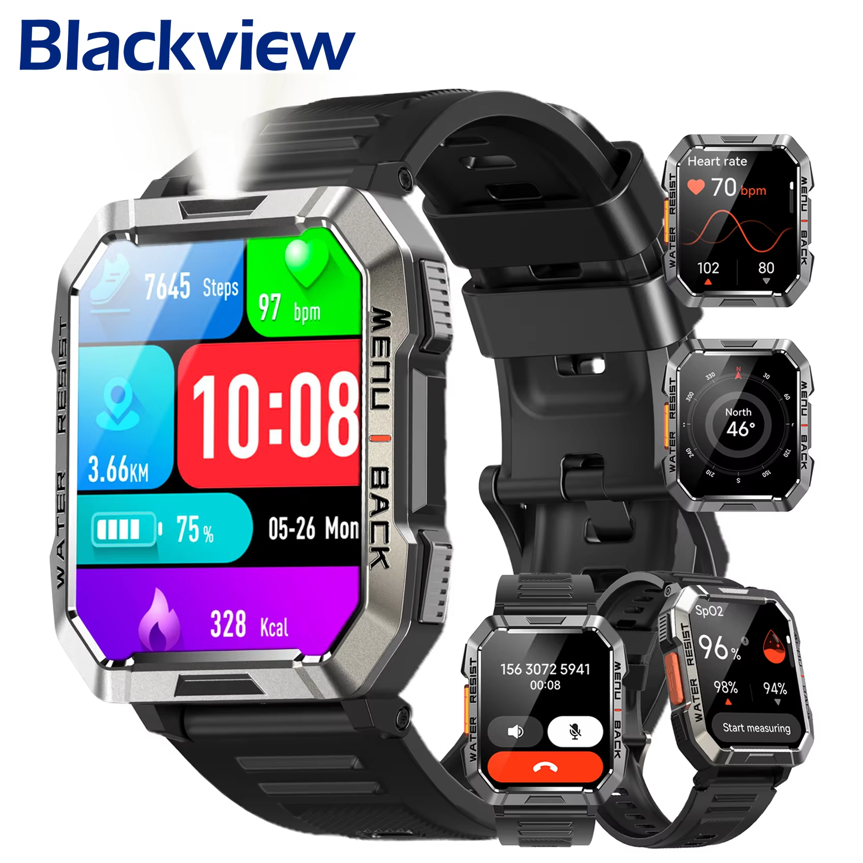 Blackview W60 Waterproof Smart - Compass Lensatic 评论和价格