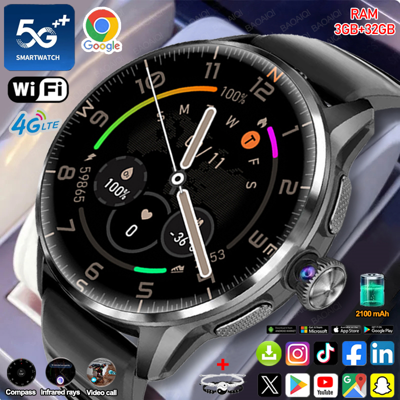 5G/4G Full Network Smart Watch - Compass Lensatic 评论和价格
