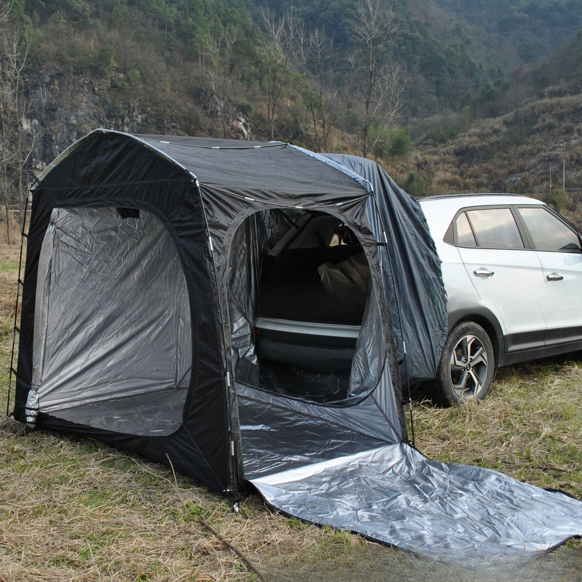 Easy to store full-model rear  - Emergency Mylar Tent 评论和价格