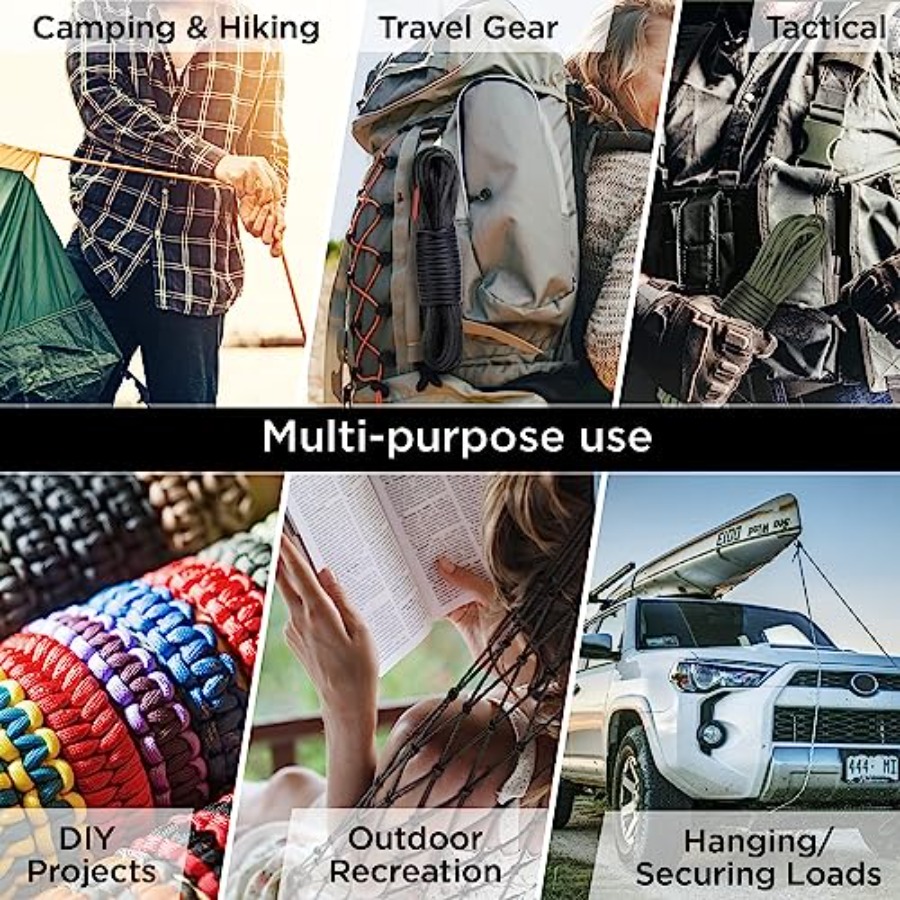 Paracord Rope 750 lb 1000ft/ 2 - Para Cord 1000Ft 评论和价格
