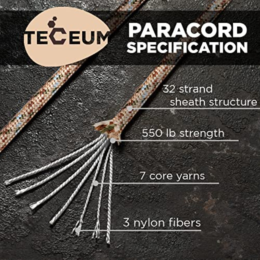 Paracord Type III 550 Desert C - Para Cord 1000Ft 评论和价格