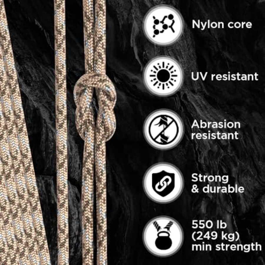 Paracord Type III 550 Desert C - Para Cord 1000Ft 评论和价格