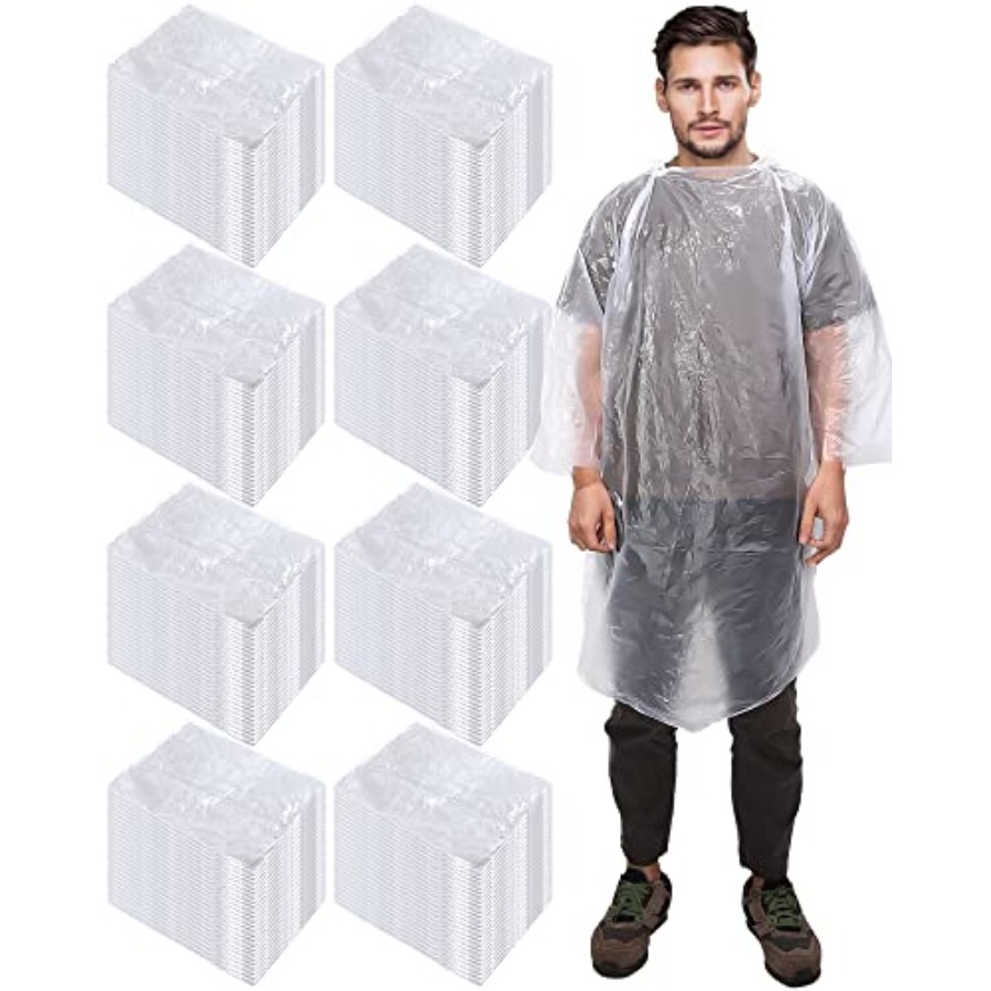 120 Pack Disposable Rain Ponch - Emergency Poncho Rain 评论和价格