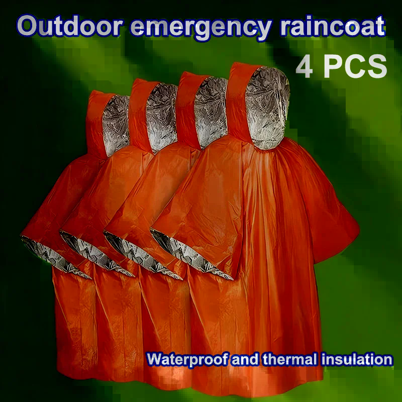 4PCS Emergency Survival Rain H - Survival Blanket Reflective 评论和价格
