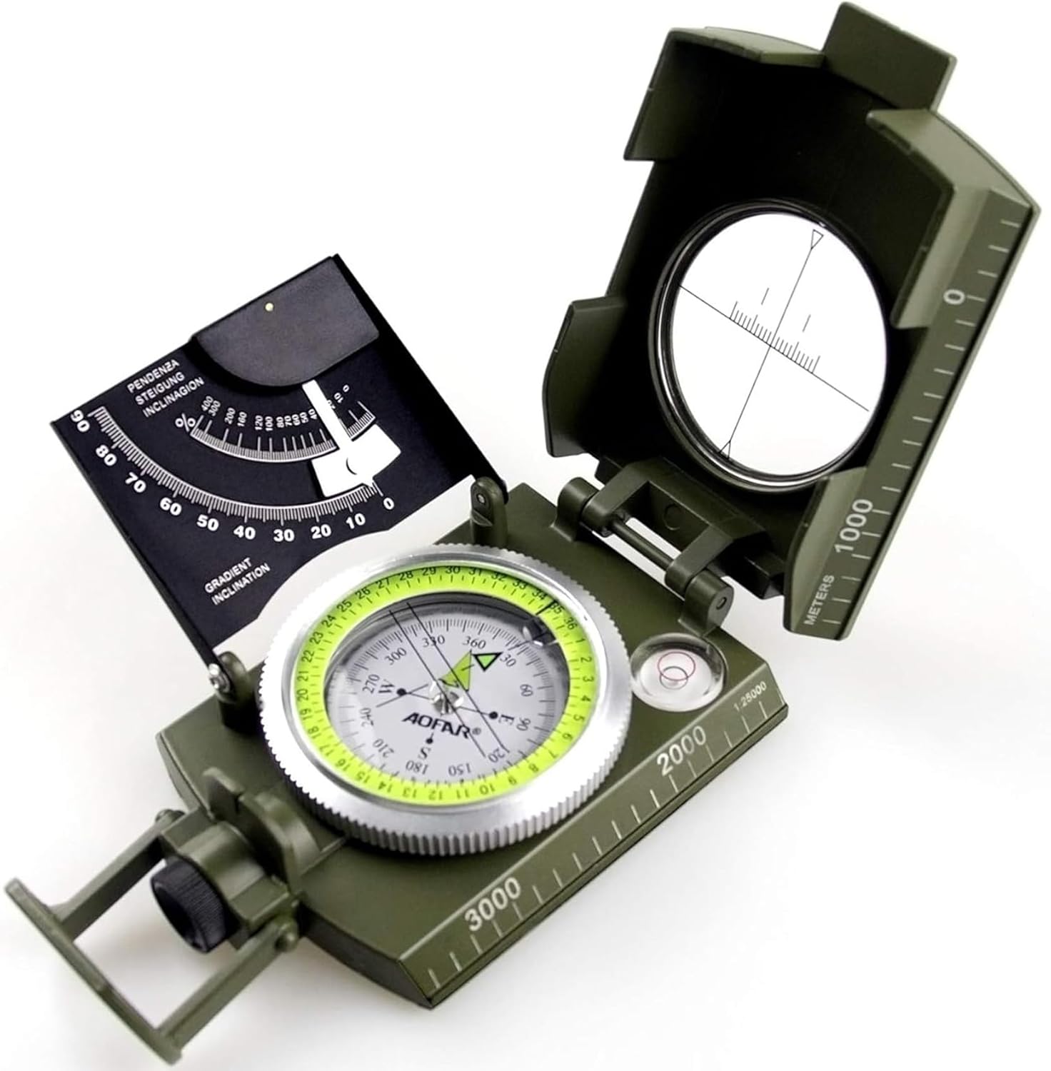 Military Compass for Hiking, L - Compass Lensatic 评论和价格