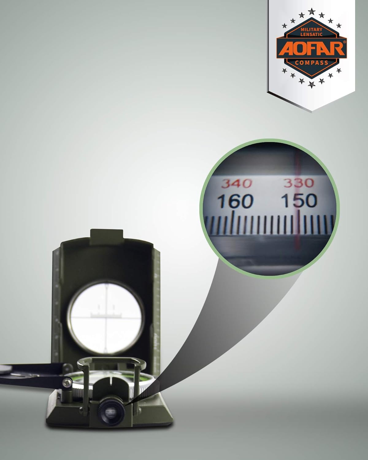 Military Compass for Hiking, L - Compass Lensatic 评论和价格