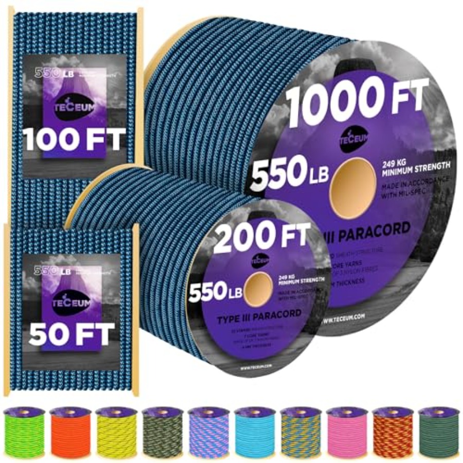 Reflective Paracord Rope 1000  - Para Cord 1000Ft 评论和价格