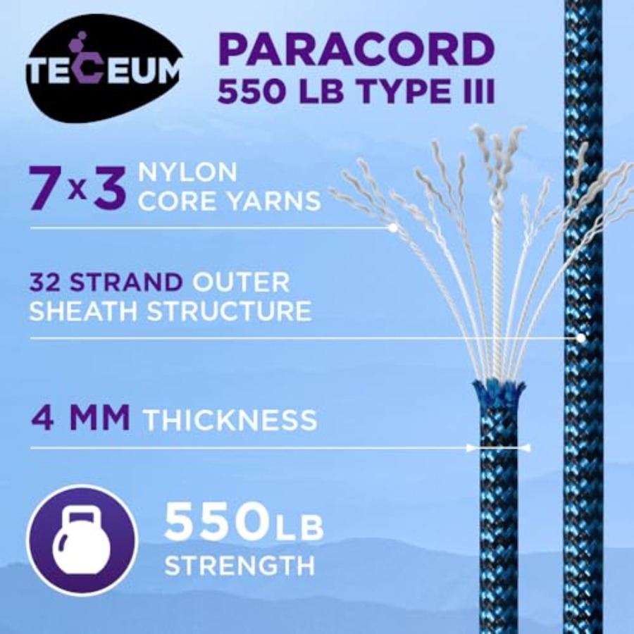 Reflective Paracord Rope 1000  - Para Cord 1000Ft 评论和价格