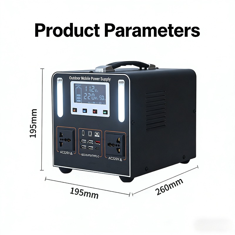 500W AC 220V Portable Power St - Solar Emergency Charger 评论和价格