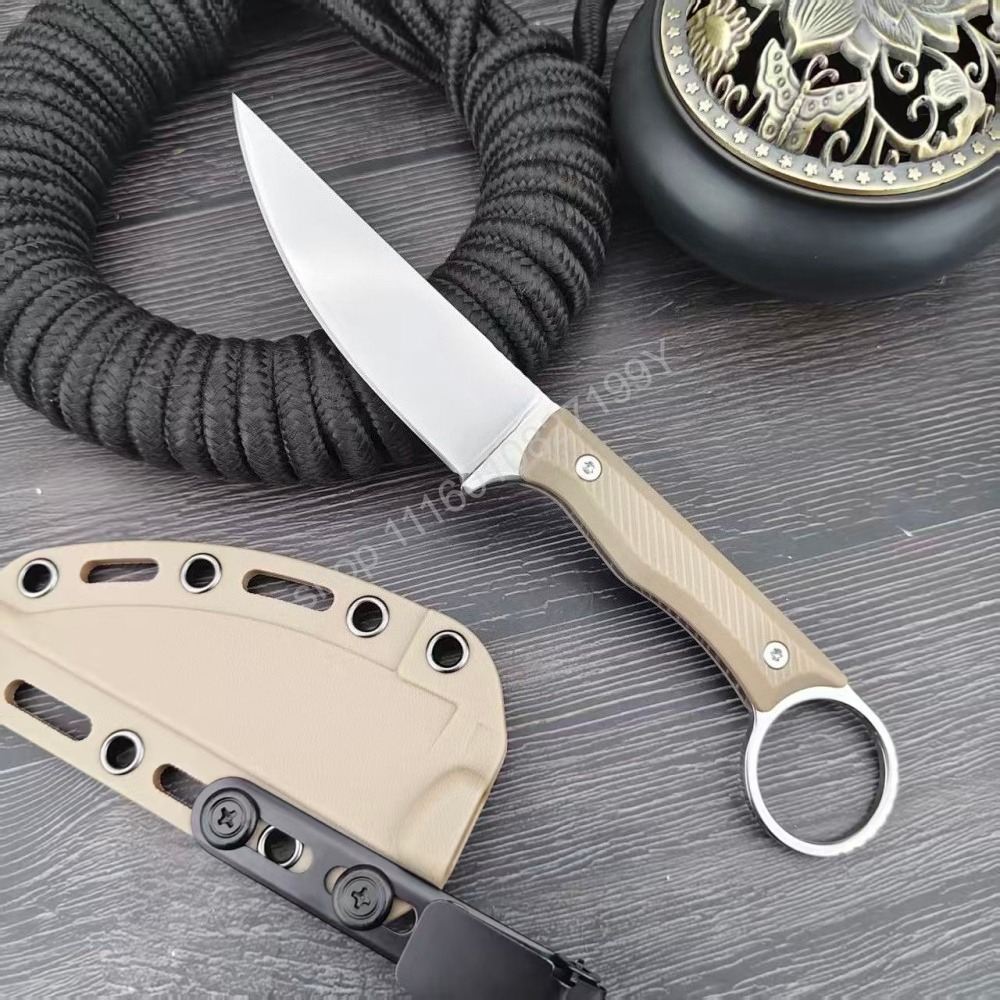 Wargoat Straight Knife with Po - Bushcraft Knife Fixed 评论和价格