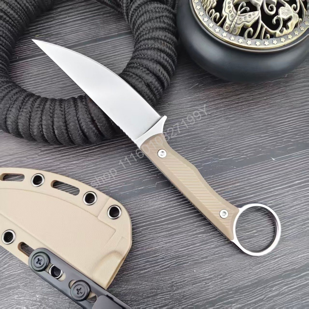 Wargoat Straight Knife with Po - Bushcraft Knife Fixed 评论和价格