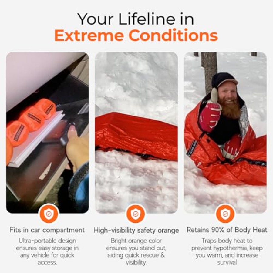 Emergency Sleeping Bag Ultrali - Emergency Mylar Tent 评论和价格